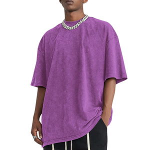 T-shirt vintage surdimensionné personnalisé pour hommes, T-shirt vierge à manches courtes délavé à l'acide pour un style rétro audacieux T-shirt streetwear délavé - Product Image 5