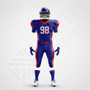 Maillot de football américain personnalisé avec col en V, couleur unie, qualité supérieure, équipement de performance de football américain sur mesure - Product Image 1