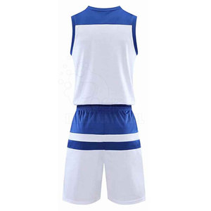 <b>White</b> And Blue Color Basketball Uniform New Design Custom Basketball Uniform Sports Clothing Custom Basketball Uniform - Product Image 3