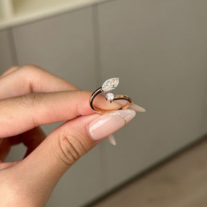 Anillos de diamantes cultivados en laboratorio de oro rosa Amarillo Blanco de 10K para mujer al por mayor exclusivos IGI certificado corte brillante E Color 1,1 quilates - Product Image 3