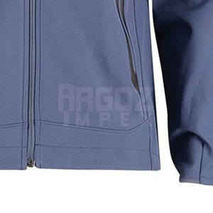 แจ็คเก็ตกันหนาวผู้ชายผ้านิ่มมีฮู้ดทำจากโพลีเอสเตอร์ระบายอากาศมีโลโก้ออกแบบเองสำหรับใช้กลางแจ้งพร้อมโลโก้ด้านหน้า - Product Image 6