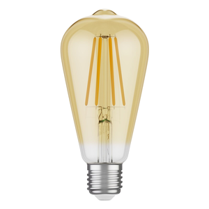 Bombilla LED de Filamento Vintage Dorada E27 Cristal 800LM 2200K Luz Cálida para Uso Residencial - Product Image 1