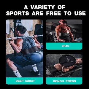 Cinturón de Levantamiento de Pesas para Powerlifting, Culturismo, CrossFit, Longitud Ajustable, Soporte Lumbar de Neopreno, Sentadillas, Peso Muerto, Duradero - Product Image 5