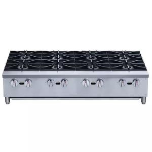 2025/2026! Ofrece 48 pulgadas. Placas de cocción industriales NSF de 8 quemadores ECHP48A, 224 000 BTU, de gas, de acero inoxidable - Listas para enviar - Product Image 3