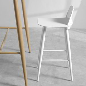 GBANK001 High <b>Bar</b> <b>Stool</b> Modern Design Fabric Seat with Metal Legs and Plastic Back Various Colors for Kitchen or Home <b>Bar</b> Use - Product Image 6