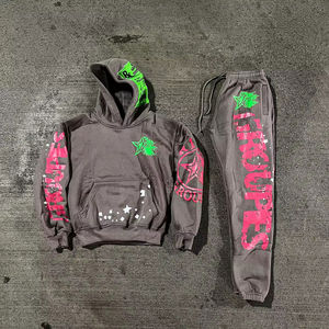 Chándal Deportivo con Lavado Ácido OEM, Estilo Holgado, Desgastado, de Alta Calidad, con Cierre, para Hombre y Mujer - Product Image 5