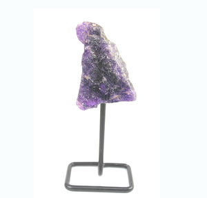 Gemstone <b>Amethyst</b> Crystal <b>Raw</b> Stone With Stand Healing and Balancing Top Quality Original Certified Gemstone Agate Wholesale - Product Image 5