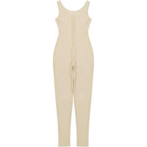 Nouvelle collection 2026 : Combinaison une pièce d'été pour femme – Combinaison de yoga côtelée sans manches, couleur unie, personnalisable - Product Image 3