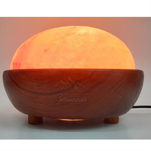 Ionizador natural para relajación Alivio del estrés Pakistan Made Top Rated Himalayan Pink Salt Foot Detox Lamp Dome Shape - Product Image 5