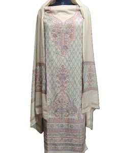 Costume pashmina non cousu le plus vendu robes dames motif floral dentelle bouton manches longues coupe ajustée nouveau disponible grande taille - Product Image 2