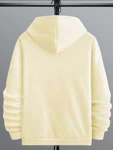 Sudadera con capucha de gran tamaño de alta calidad Unisex, ropa de calle personalizada, jersey con bolsillo de canguro, forro polar de algodón para hombres y mujeres, patrón sólido - Product Image 2