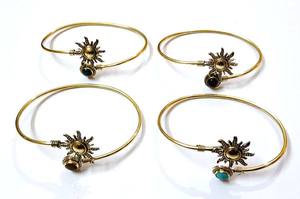 Bracelets en laiton plaqué or de luxe 2025, style bohème, design ailes, cadeau religieux bouddhiste tibétain pour femmes, anniversaire - Product Image 5