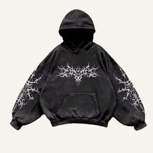 Sweat à capuche oversize pour homme, streetwear, 100% coton, brodé, multicolores, pull à capuche, patchs tendance, décontracté, design personnalisé - Product Image 1