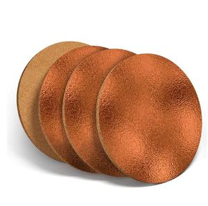 Sous-verres au design tendance martelé en cuivre Vaisselle d'intérieur Frais les plus exigeants avec tampons et tapis décoratifs royaux Taille multiple - Product Image 4