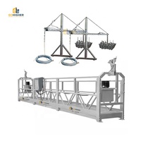 Plateforme de levage suspendue ZLP630 pour la construction, échafaudage suspendu électrique galvanisé pour le nettoyage des murs extérieurs et des fenêtres