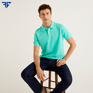 ชุดเสื้อกอล์ฟผ้าฝ้ายสำหรับ100% เสื้อแขนสั้นคุณภาพสูงระบายอากาศได้ดีจากโรงงานราคาถูกออกแบบโลโก้ได้ตามต้องการ - Product Image 6