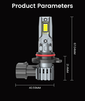 Phares LED de voiture super lumineux 12V, nouveaux modèles H1 H7 H4 9012 X5/A4 9004 9005 9007 HB4 HIR2 à branchement poly mini
