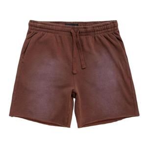 Shorts Homme Personnalisés en Gros, Effet Délavé Acide, Qualité Supérieure, Coupe Oversize, en Molleton Bouclette Vintage, Modèle 2026 - Product Image 4