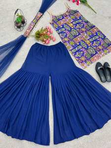 Top elegante de diseño para fiesta-Dupatta y Sharara completamente cosido - Product Image 2