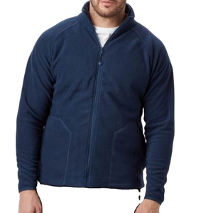 Veste polaire d'hiver pour homme de haute qualité avec fermeture éclair intégrale, style sportif avec col à capuche, coupe-vent et imperméable, polaire uni - Product Image 1