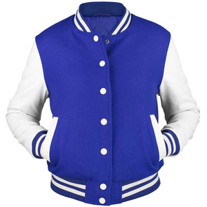 High Quality Letterman Wool <b>Jacket</b> for <b>Men</b> Varisty College Clothing with Zipper Closure Embroidery on Wool Body Leather Sleeves - Product Image 4