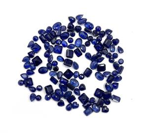 Lote de Gemas Sueltas de Zafiro Azul Natural, Corte Mixto, 4-6 mm, 10 CT, para Joyería - Product Image 4