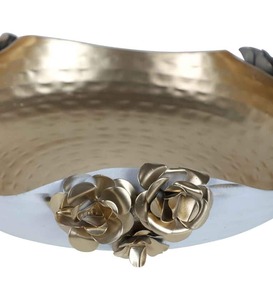 High Quality Metal Leaf Urli Bowl <b>Tea</b> <b>Light</b> Holder and Candle Holder for Home Decor Diya Diwali <b>Lanterns</b> Art Style - Product Image 3