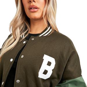 Chaqueta universitaria informal de invierno a la moda para mujer, abrigo deportivo para mujer, chaqueta de béisbol Varsity Bomber Letterman, chaquetas universitarias para mujer - Product Image 4