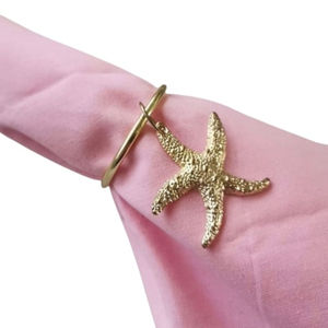 Fournisseurs indiens en vrac de bonne qualité vendant le dernier modèle de forme ronde cuivre plaqué rond rond de serviette en métal S/6 pour décoration de table de mariage - Product Image 3