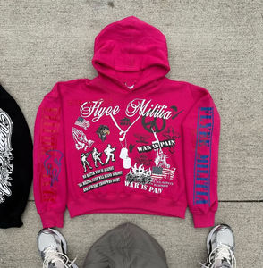 Cotton Fleece Custom Plain Cotton Blended Pakistan Made Best Product Screen Printing Hoodies for Men - Product Image 4