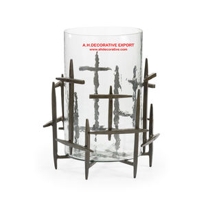 Bougeoir en métal T Light avec ensemble de 2 tailles différentes pour décoration de Noël Bougeoir fait main - Product Image 3