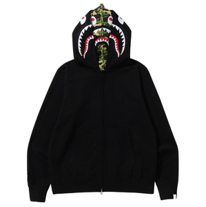 Best Quality 100% Cotton Fleece Full <b>Zip</b> <b>Hoodie</b> for Men Solid <b>Black</b> Custom XS Size Embroidery Puff Printing Winter Collection - Product Image 4