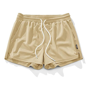 Pantalones Cortos Deportivos de Malla Rosa para Hombre, Cintura Elástica con Cordón, Antiarrugas, Secado Rápido, 100% Poliéster, Colección Transpirable 2026 - Product Image 4