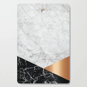Tabla de cortar de cocina para charcutería, tabla de cortar elegante de mármol Natural cuadrado Popular con estampado de esmalte - Product Image 2