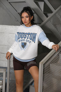 2023 Casual cómodo tamaño personalizado polar Multicolor en relieve Sudadera con capucha mujer pulóver sudadera - Product Image 2