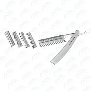 มีดโกนหนวดแบบพับได้ระดับพรีเมียม ผลิตจากเหล็กกล้าไร้สนิม คมกริบ ทนทาน กะทัดรัด พกพาสะดวก สำหรับมืออาชีพ - Product Image 6