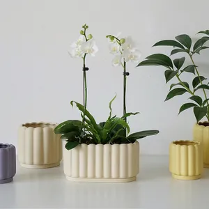 Potes de fleur bunga blumentopf macetas para planta varanda nórdica interior orquídea jardim potes de flores e planejadores de cerâmica