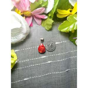Colgante de Estilo Étnico Navajo con Ostra Espinosa y Plata de Ley, con Engaste de Bisel en Oro Rosa y Platino, Joyería con Dije - Product Image 2