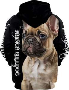 Sudadera con capucha y cuello redondo con estampado de sublimación 3D para hombre, Sudadera con capucha con estampado de sublimación para invierno - Product Image 3