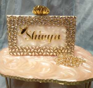 Bolso de mano tipo personalizado de resina artesanal india para mujer - Product Image 3