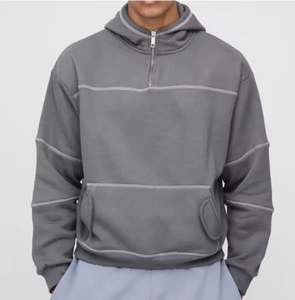 Pull à logo personnalisé sweats à capuche surdimensionnés et lourds pour hommes 350 Gsm Streetwear sweat à capuche zippé tie dye pour hommes - Product Image 4