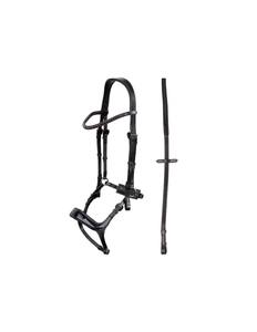 Logotipo personalizado Comfort Fit Charol Western Horse Bridle Reins Jumps y Halter Set para montar Drop Stitching Design - Product Image 5