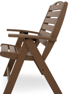 Chaises pliantes en bois massif (dossier haut / marine) - Product Image 5