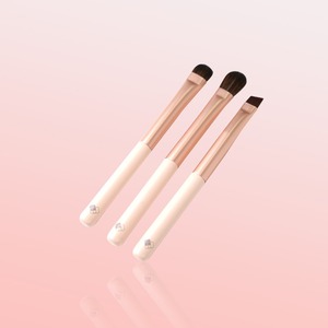 Kit de Brochas de Maquillaje Profesional Kibo de 3 Piezas con Mango de Resina y Pelo Sintético para Rostro y Ojos, Incluye Brochas para Polvo y Labios - Product Image 1