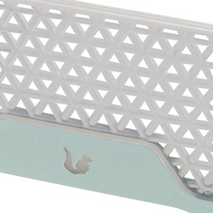 Mini Cestino, Antiscivolo, DIN A6, 20 x 16 x 7 cm, Jonas, Trasparente/Blu - Product Image 5