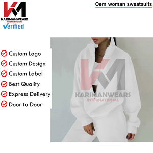 Mode femmes survêtement ensemble chaud confortable deux pièces tenue automne hiver vêtements de sport décontractés survêtements - Product Image 6