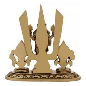 Shankh Chakra ตกแต่ง shankh Chakra 12.7 cm สไตล์ศาสนา tilak Figurine ด้วยการพิมพ์ gravure - Product Image 4