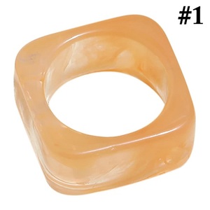 Venta caliente Anillos de resina de diseño moderno Estilo clásico Joyería de moda ajustable Anillos de dedo para niñas Venta personalizada - Product Image 3