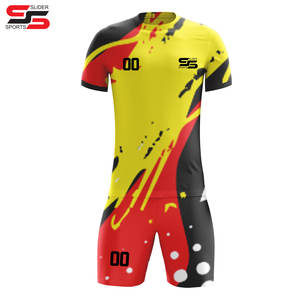 เสื้อฟุตบอลสโมสรฟุตบอลเสื้อกีฬาแขนสั้นสำหรับทุกเพศเสื้อฟุตบอลแห้งเร็วสั่งโลโก้ได้ตามต้องการ - Product Image 5