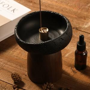 Wooden Indian <b>Incense</b> Burner <b>for</b> Home Decor Traditional Handcrafted Design Natural Agarbatti <b>Stick</b> <b>Holder</b> <b>for</b> Meditation Pooja - Product Image 3